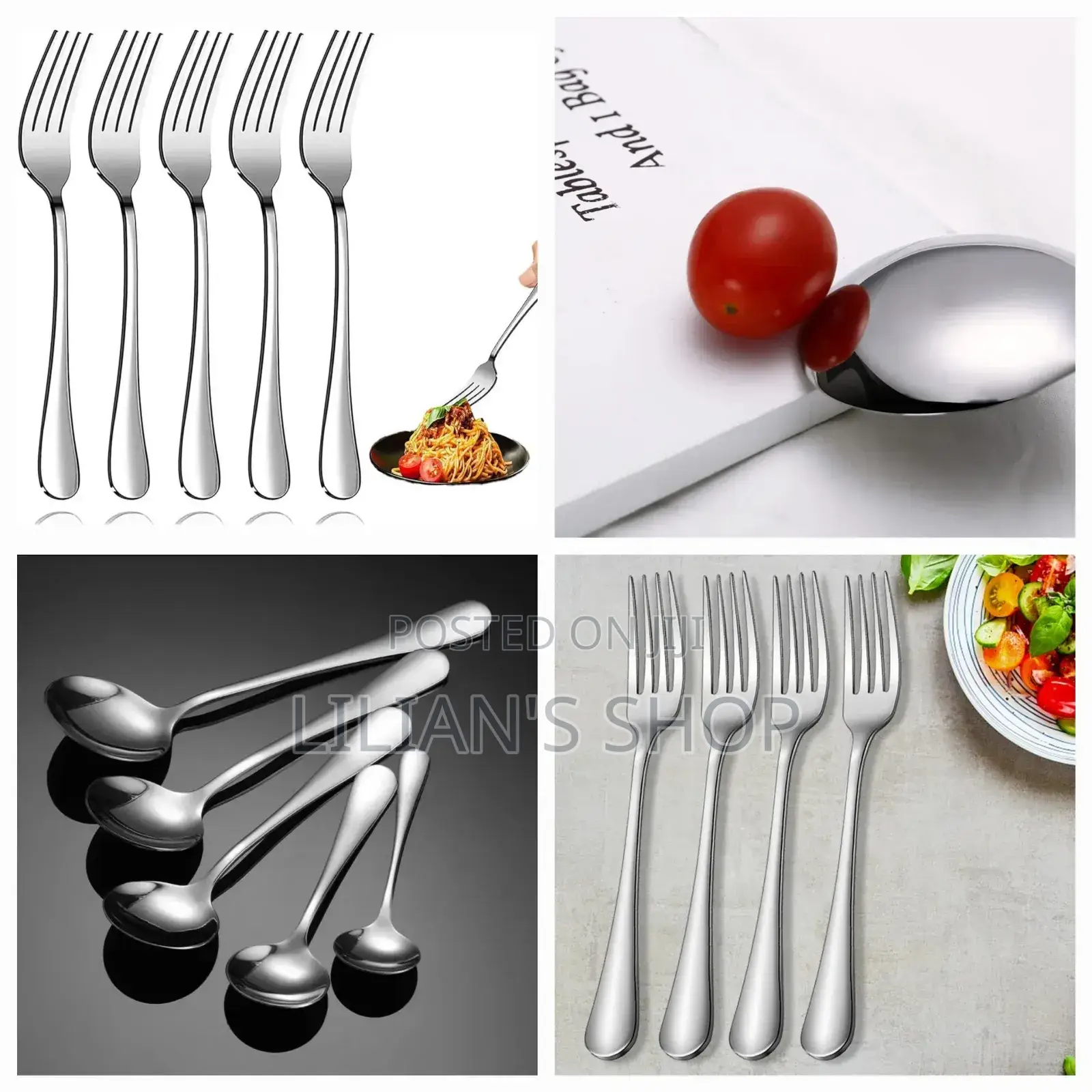 Stainless Steel Forks and Spoons-12pieces