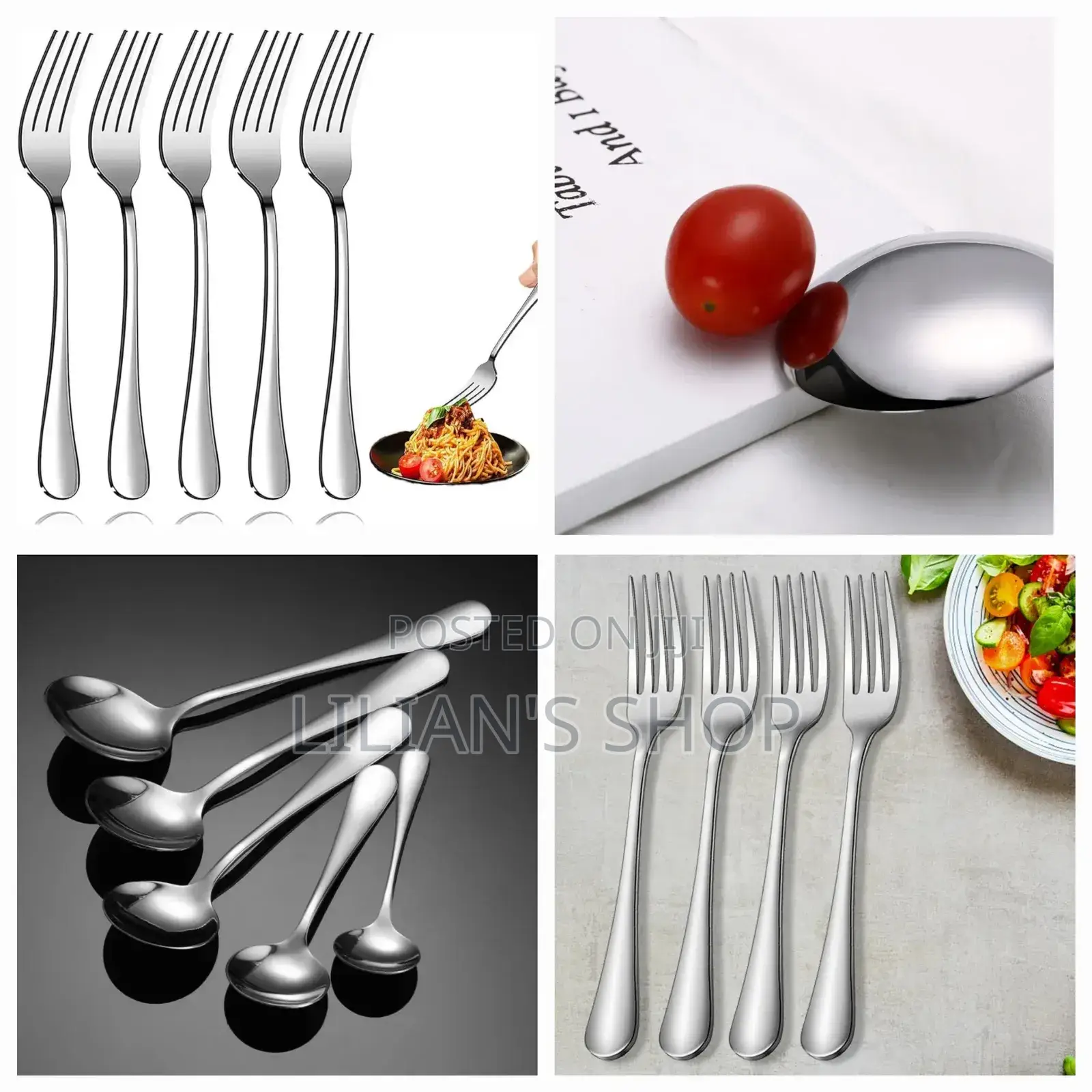 Stainless Steel Forks and Spoons-12pieces