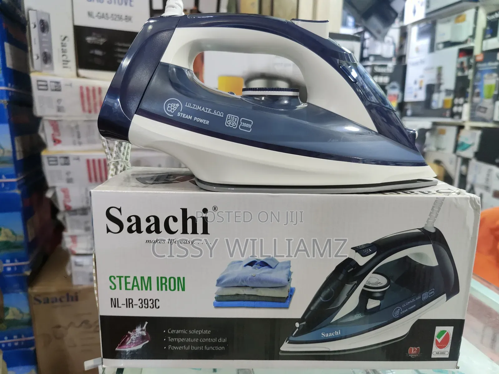 Saachi Ceramic Steam Iron/2200w Saachi Steam Iron