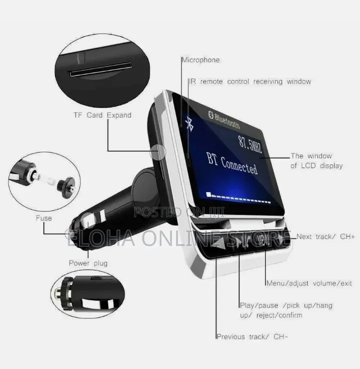 Car Wireless Bluetooth FM Transmitter MP3 Player