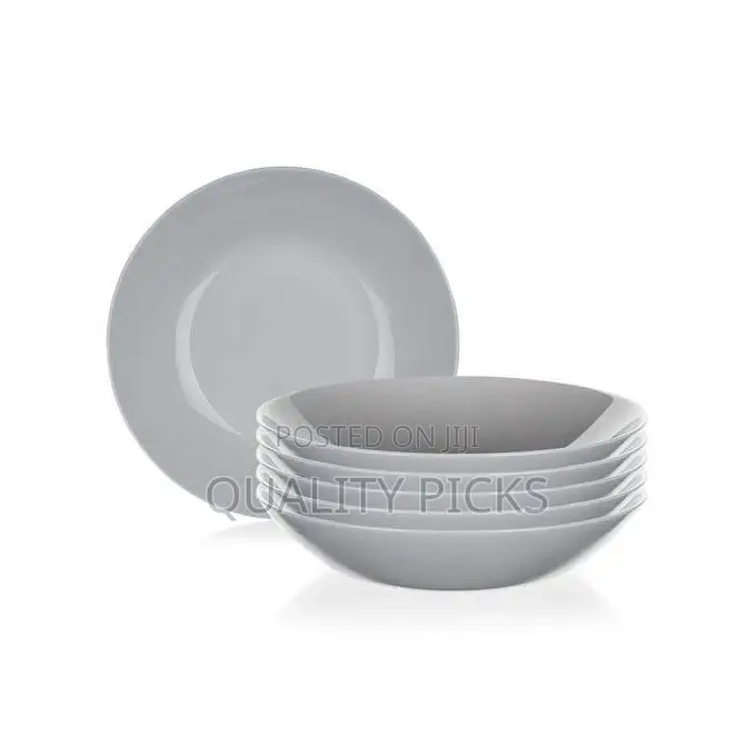 Luminarc 6 Pieces of Luminarc Round Plain Bowl Soup Plates