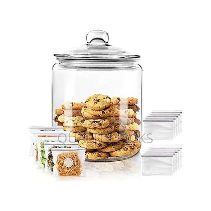 6L Airtight Glass Sweet Cookie Food Storage Container