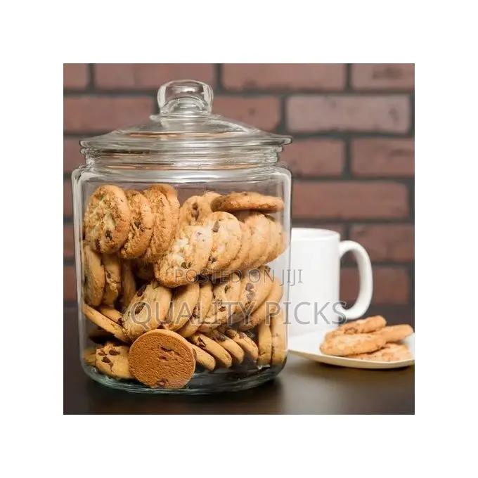 6L Airtight Glass Sweet Cookie Food Storage Container