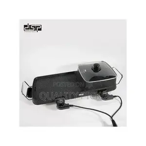 DSP 2-in-1 Electric Grill With Casserole- Black.