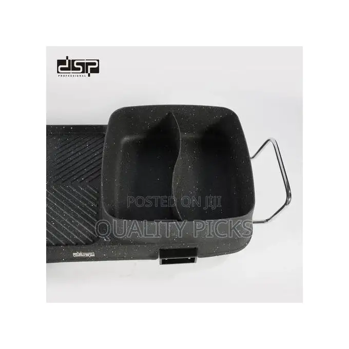 DSP 2-in-1 Electric Grill With Casserole- Black.