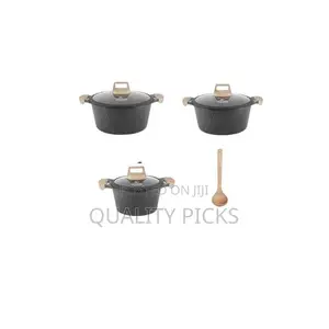 Life Smile 7 Pieces of Non Stick Soup Cooking Pots