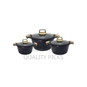 Life Smile 7 Pieces of Non Stick Soup Cooking Pots