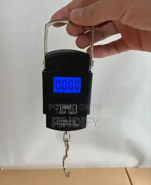 Black 50kg Portable Electronic Portable Luggage Scale LCD
