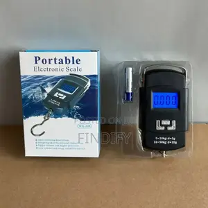 Black 50kg Portable Electronic Portable Luggage Scale LCD