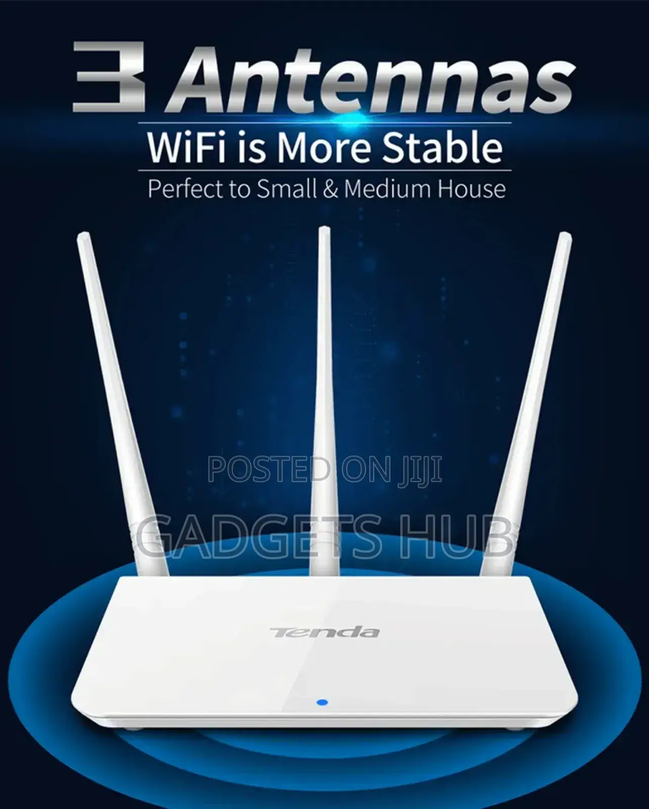 Tenda F3 300mbs Wireless Home Router 2.4ghz 3 Antennas