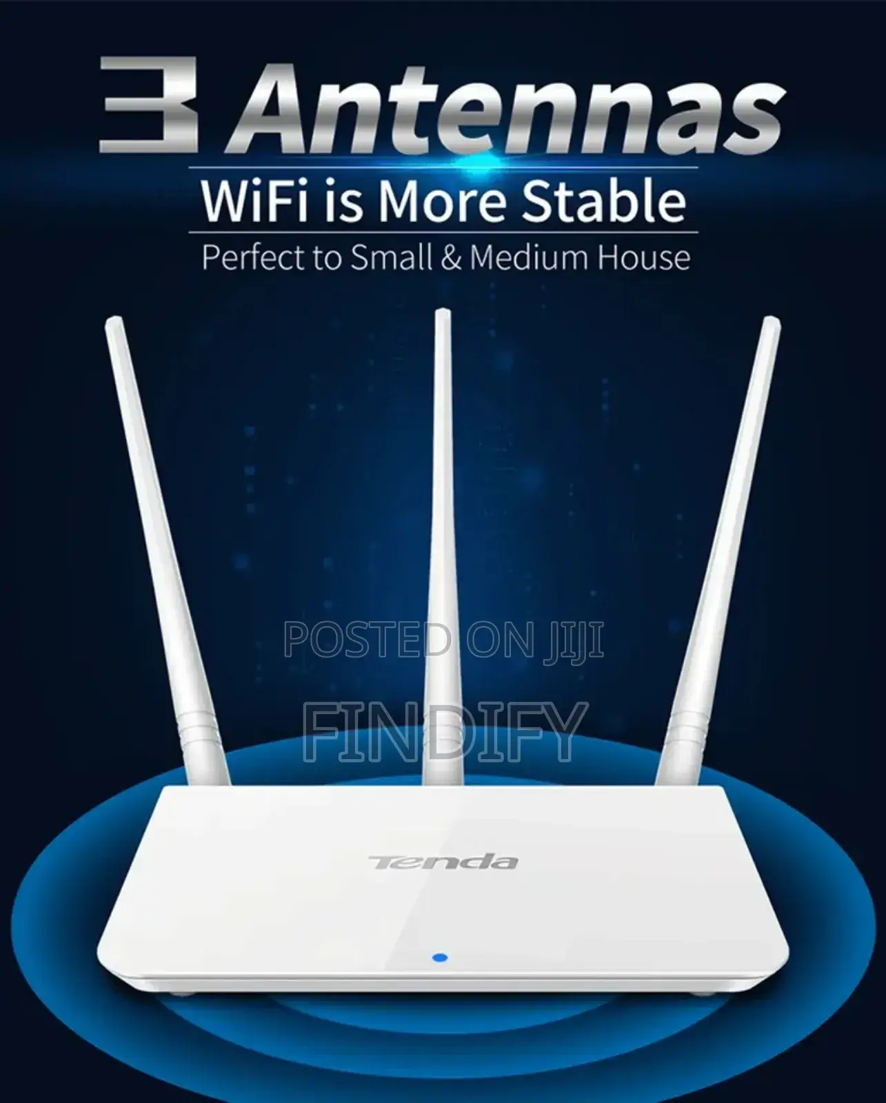 Tenda F3 300mbs Wireless Home Router 2.4ghz 3 Antennas