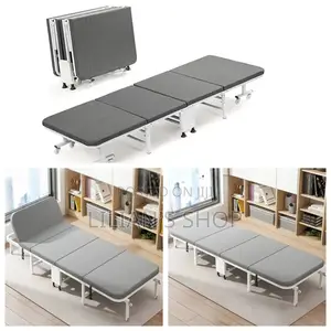 Folding Camping Adjustable Bed -Gray