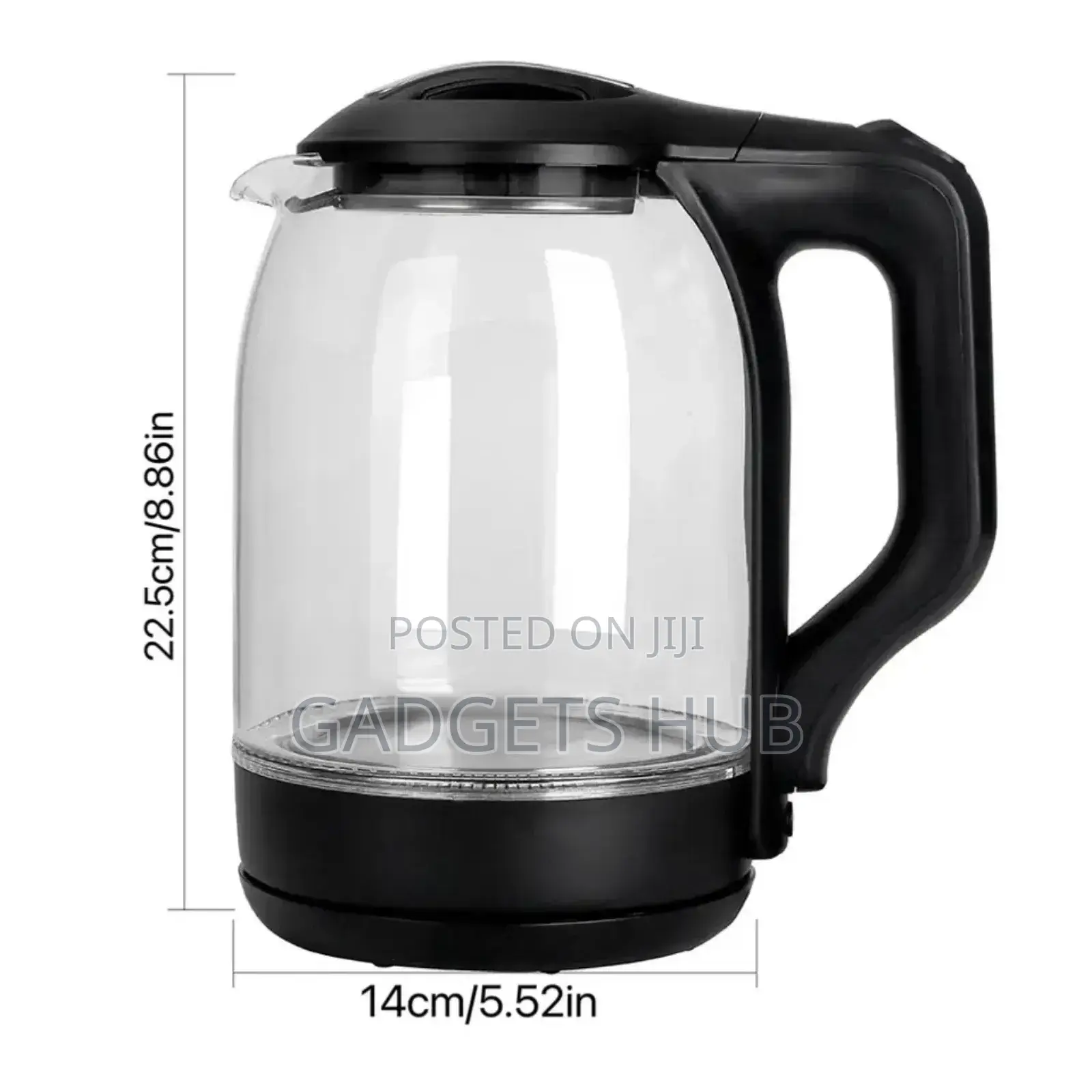 Electric Fast Boiling Glass Kettle Pacolator With
Led Lights