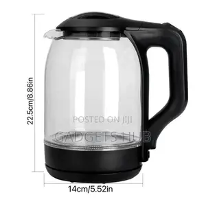 Electric Fast Boiling Glass Kettle Pacolator With
Led Lights