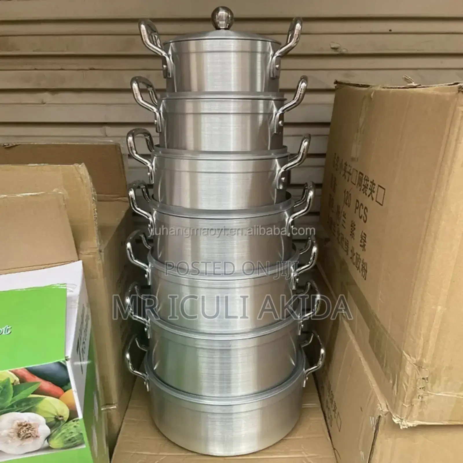 14pc Heavy Aluminium Cookware Kitchen Saucepans/Pots WTH Lid