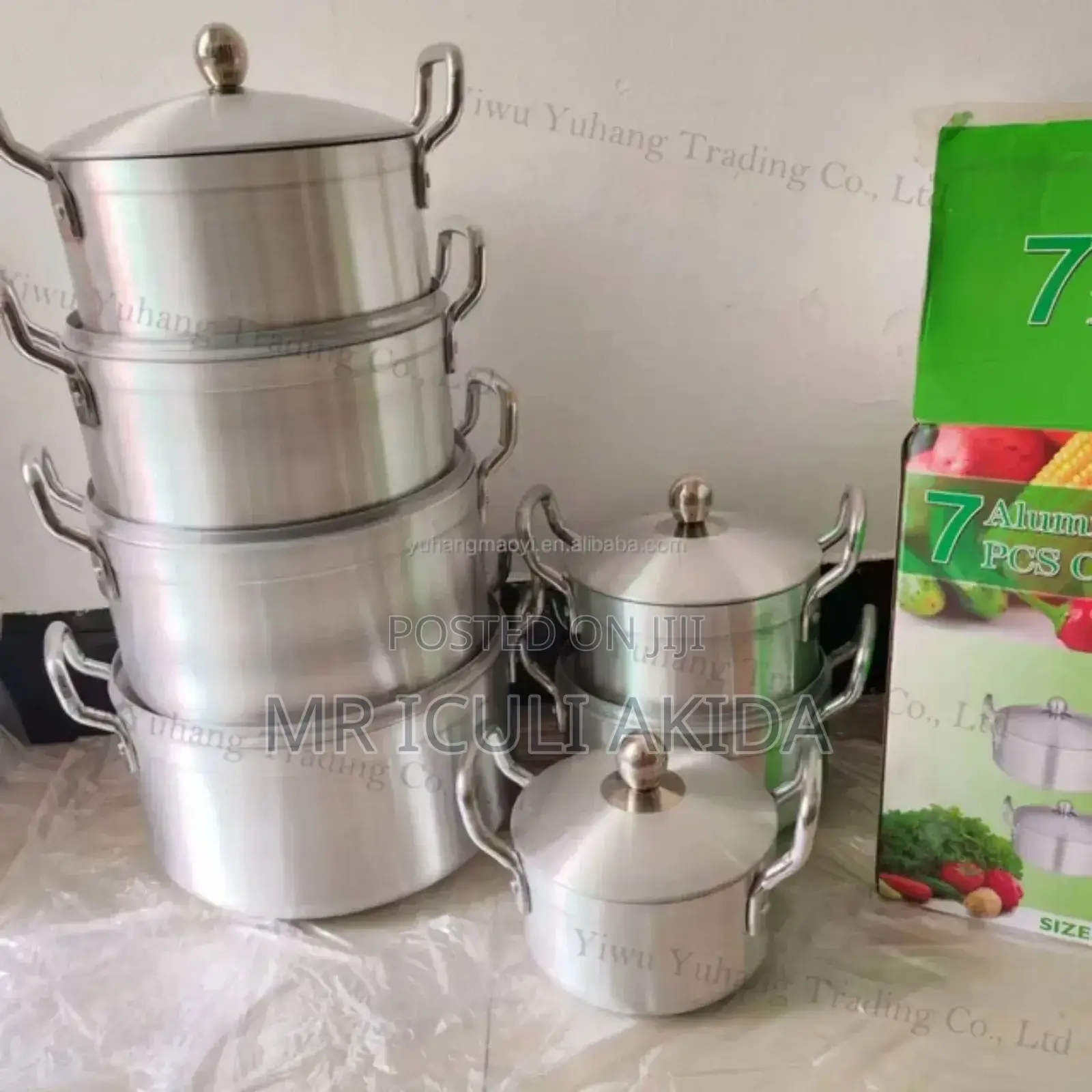 14pc Heavy Aluminium Cookware Kitchen Saucepans/Pots WTH Lid