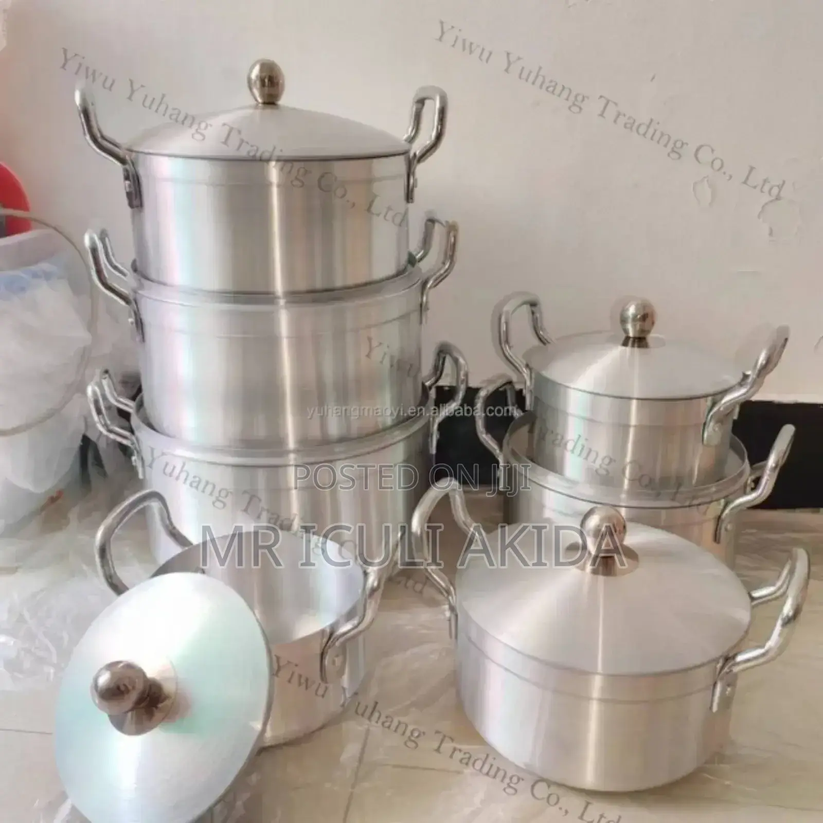 14pc Heavy Aluminium Cookware Kitchen Saucepans/Pots WTH Lid