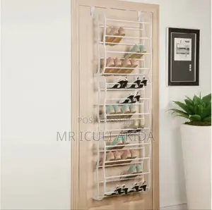 Wall Mounted/Over the Door Fancy Assembled Shoe Rack(36prs)