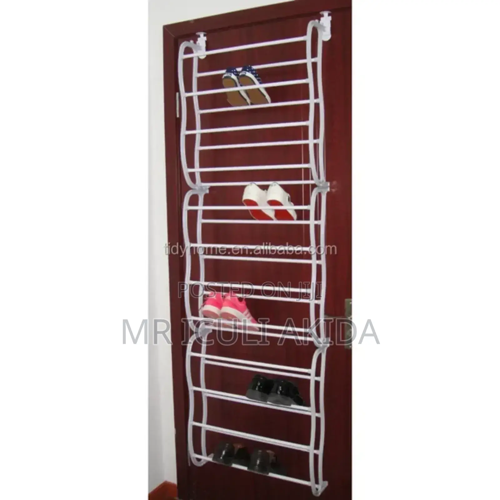 Wall Mounted/Over the Door Fancy Assembled Shoe Rack(36prs)