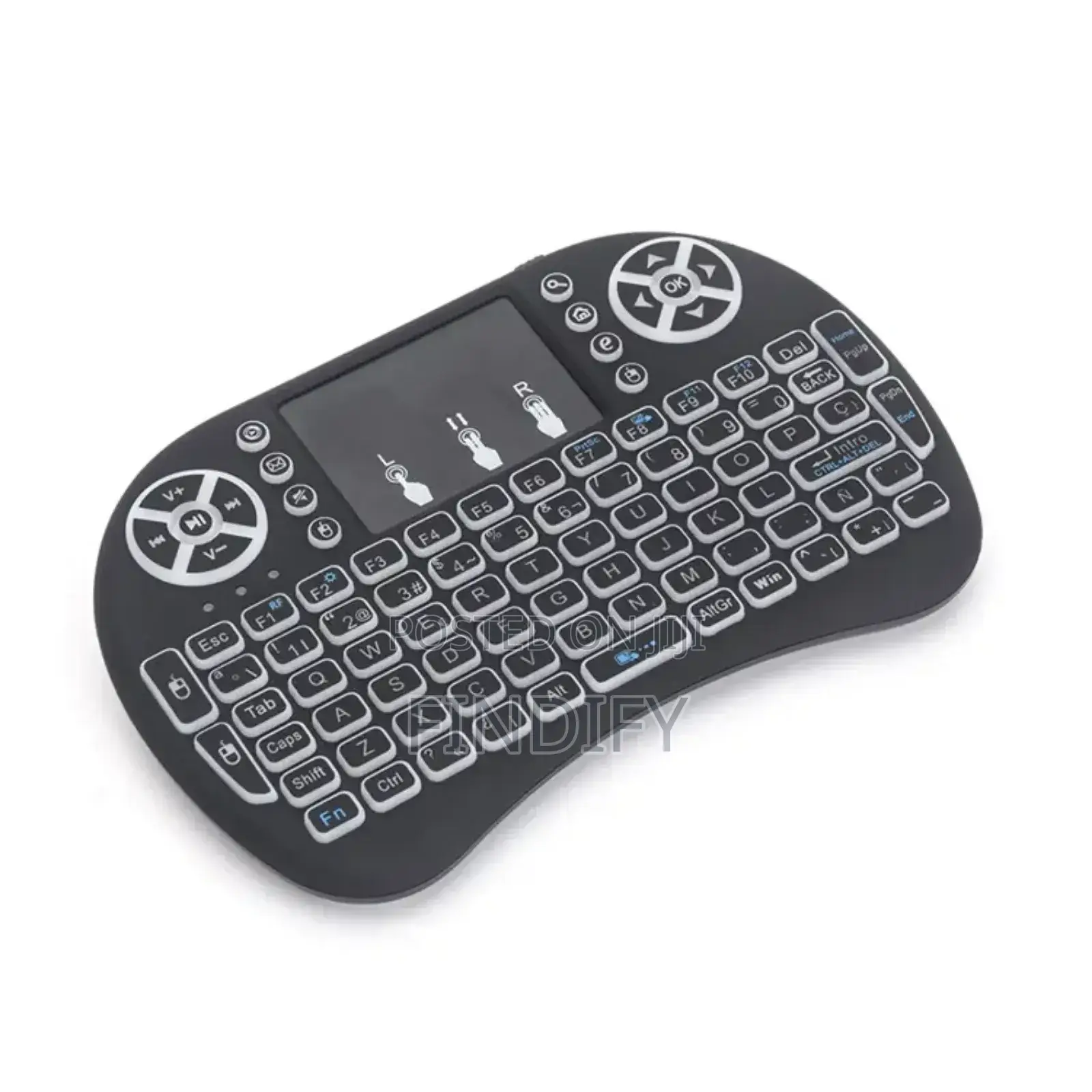 Mini 18 Backlit Wireless Touchpad Keyboard And Mouse