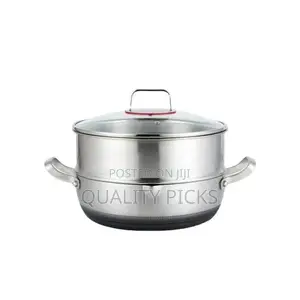 34cm Non-Stick Steamer Induction Wok Cookware Saucepan Pot