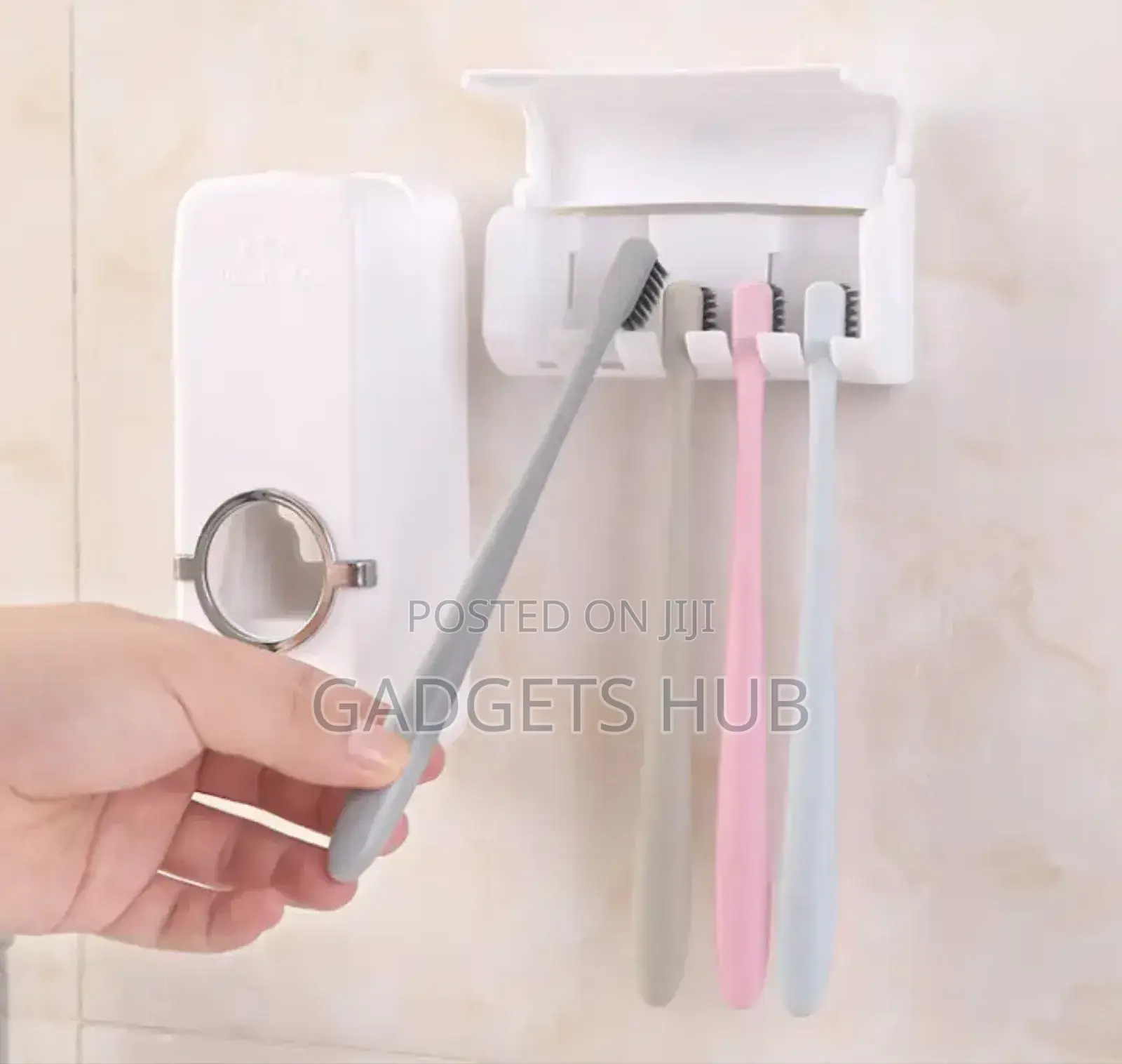 Toothbrush Holder Wall Mount Toothpaste
Dispenser Rack