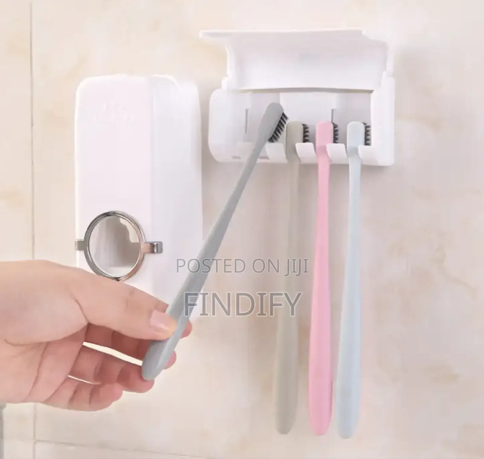 Toothbrush Holder Wall Mount Toothpaste
Dispenser Rack