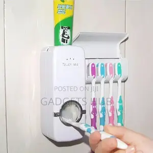 Toothbrush Holder Wall Mount Toothpaste
Dispenser Rack