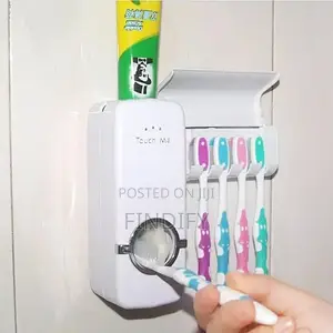 Toothbrush Holder Wall Mount Toothpaste
Dispenser Rack