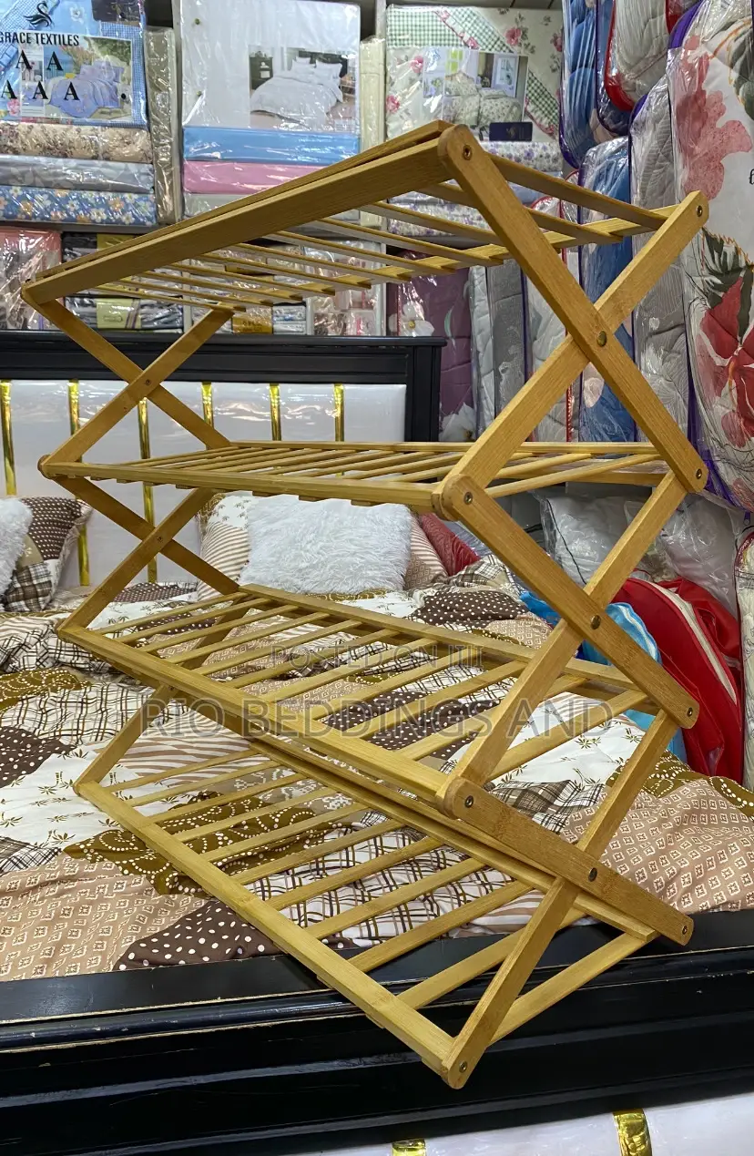 Wooden Shoe Rack With 4 Layers