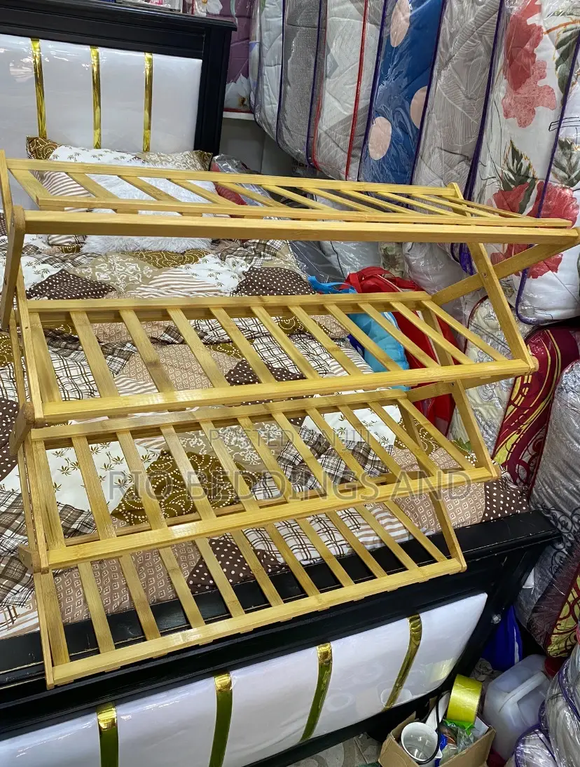 Wooden Shoe Rack With 4 Layers