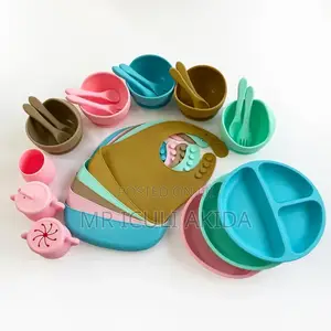 Suction Silicone Baby Toddler Feeding Set/Kit