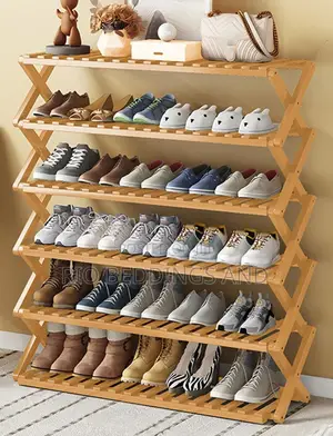 Wooden Shoe Rack With 6 Layers