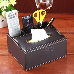 4 Compartment Desk Organizer Tissue Paper Box Holder