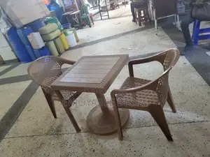Restaurant/Bar Plastic Table and 2 Chairs