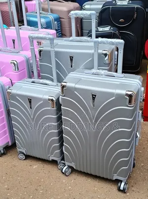 3pcs Trolley Plastic Suitcase