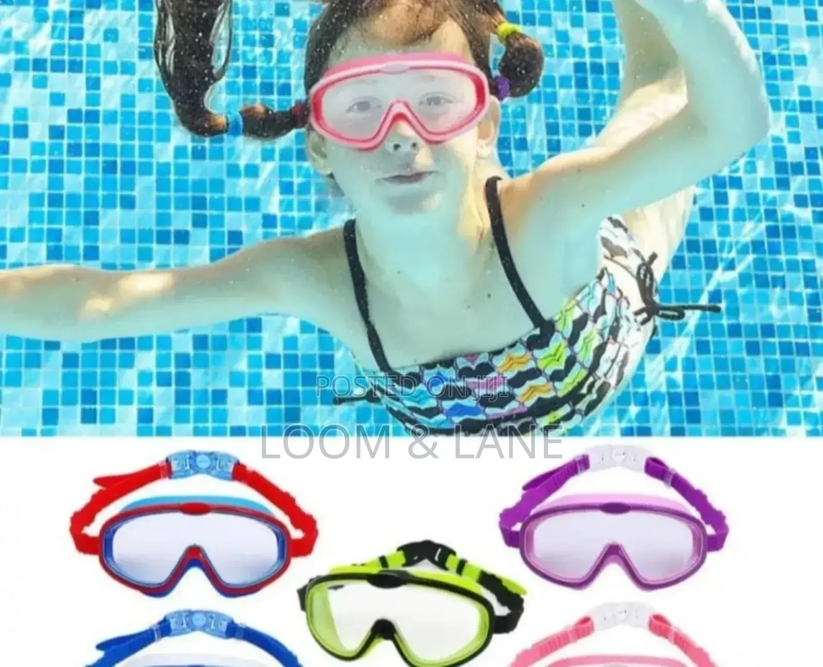 Large Vision Kids Swimming Glasses