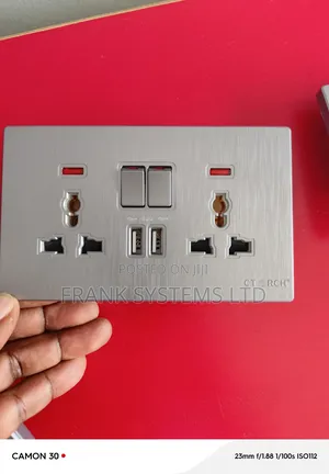 Electrical Sockets, Grey Colour