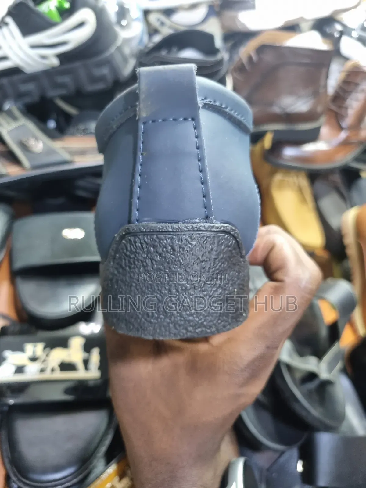 Blue Leather Clarks for Men
