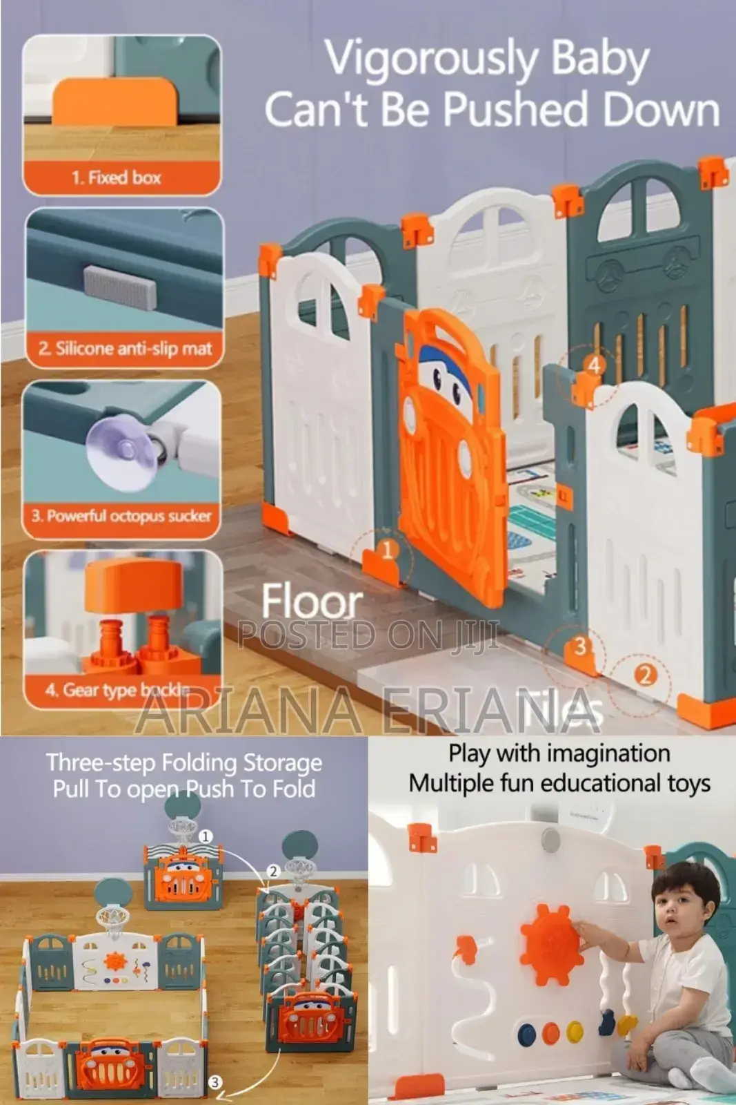 Interactive Square Playpen for Safety and Fun