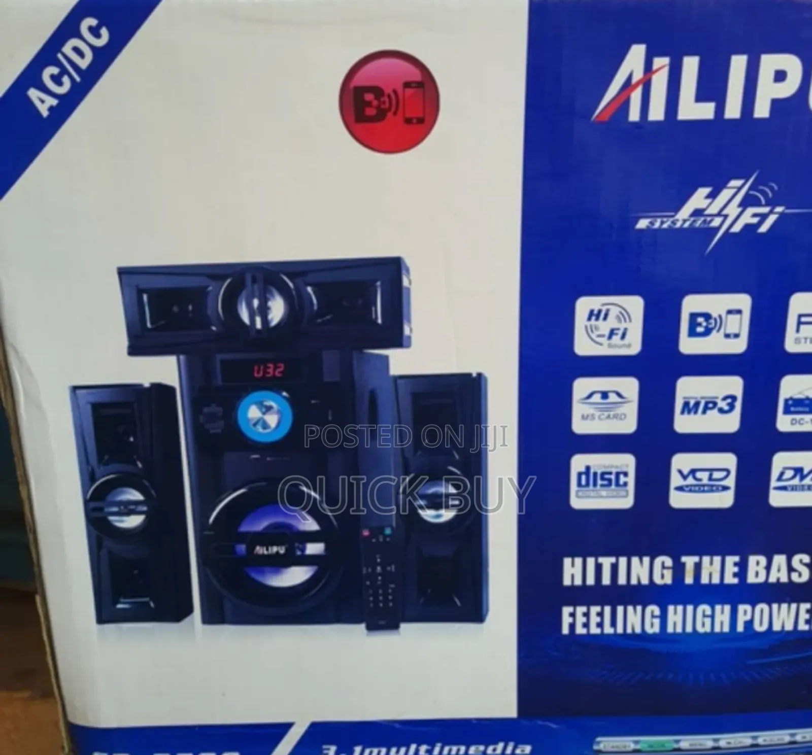 High Base,High Power Ailipu 3.1 Multimedia Speaker/Woofer