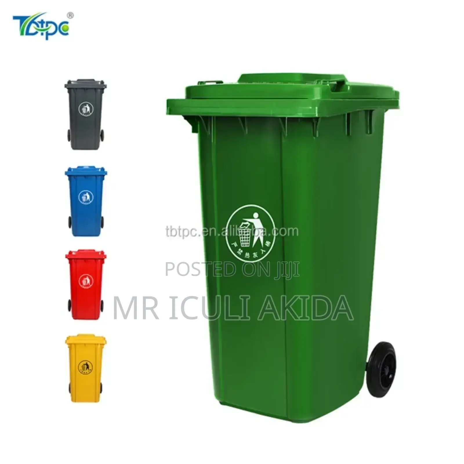 Outdoor 240l Plastic Trash Can Garbage Container Waste Bin