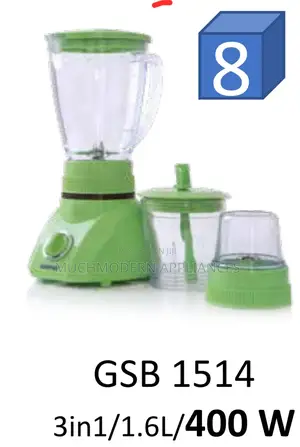 Geepas Blender GSB 1514
3in1/1.6l/400 W
