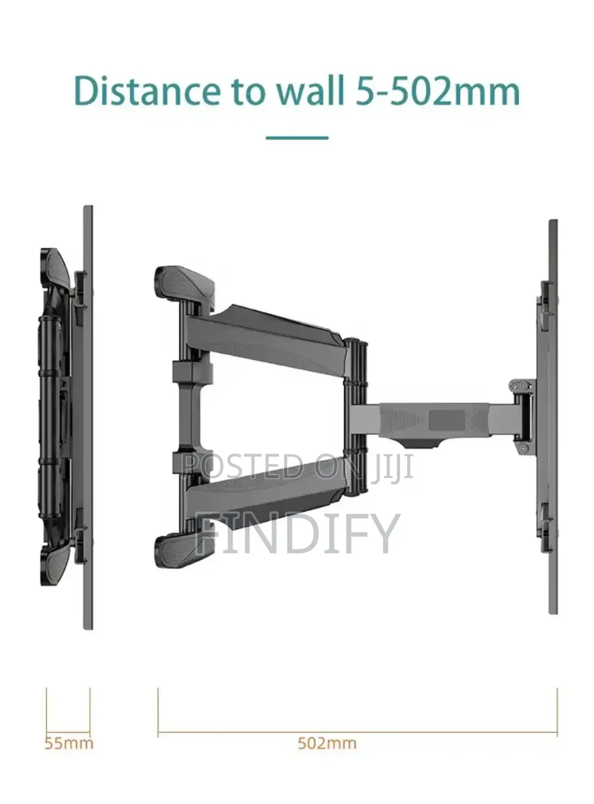 Double Arm Tilt Swivel Vista Full Motion Tv Wall Mount 32-86