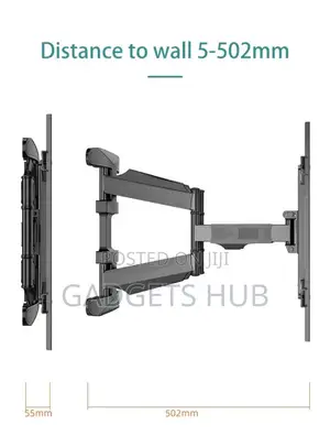 Double Arm Tilt Swivel Vista Full Motion Tv Wall Mount 32-86