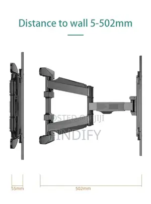 Double Arm Tilt Swivel Vista Full Motion Tv Wall Mount 32-86