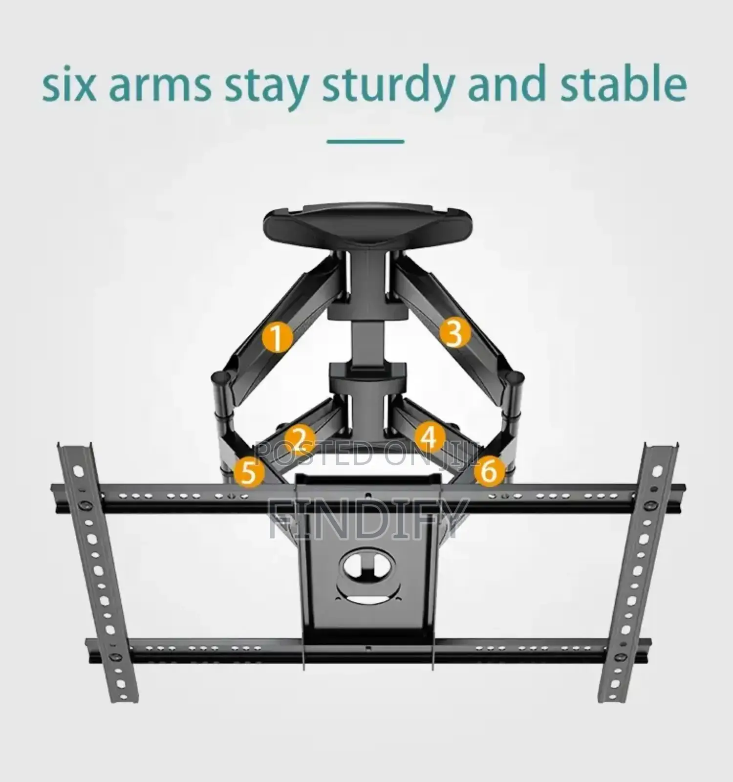 Double Arm Tilt Swivel Vista Full Motion Tv Wall Mount 32-86