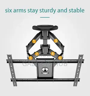 Double Arm Tilt Swivel Vista Full Motion Tv Wall Mount 32-86