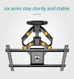 Double Arm Tilt Swivel Vista Full Motion Tv Wall Mount 32-86