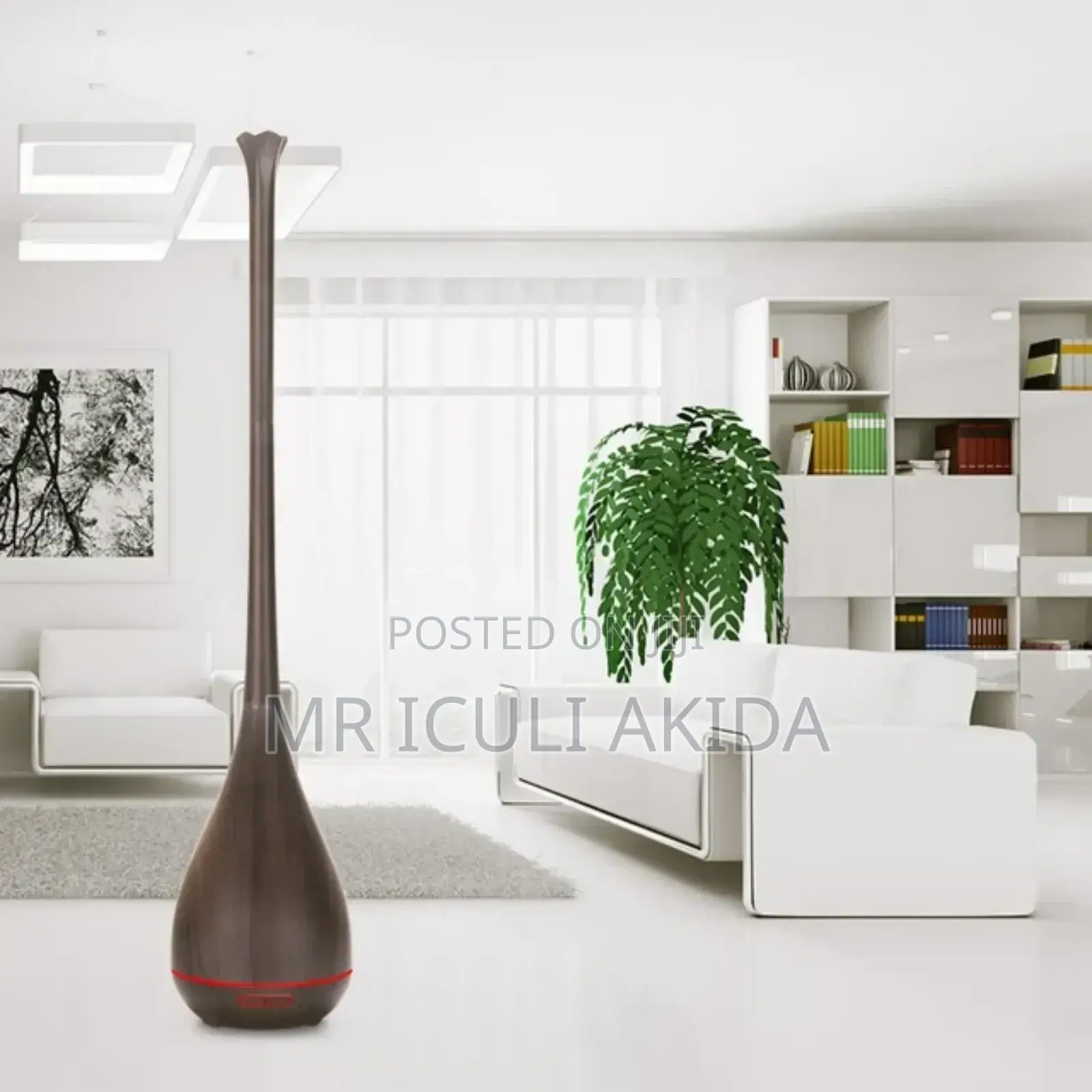 Wood Grain Long Nozzle Cool Mist Aroma Diffuser/Humidifier